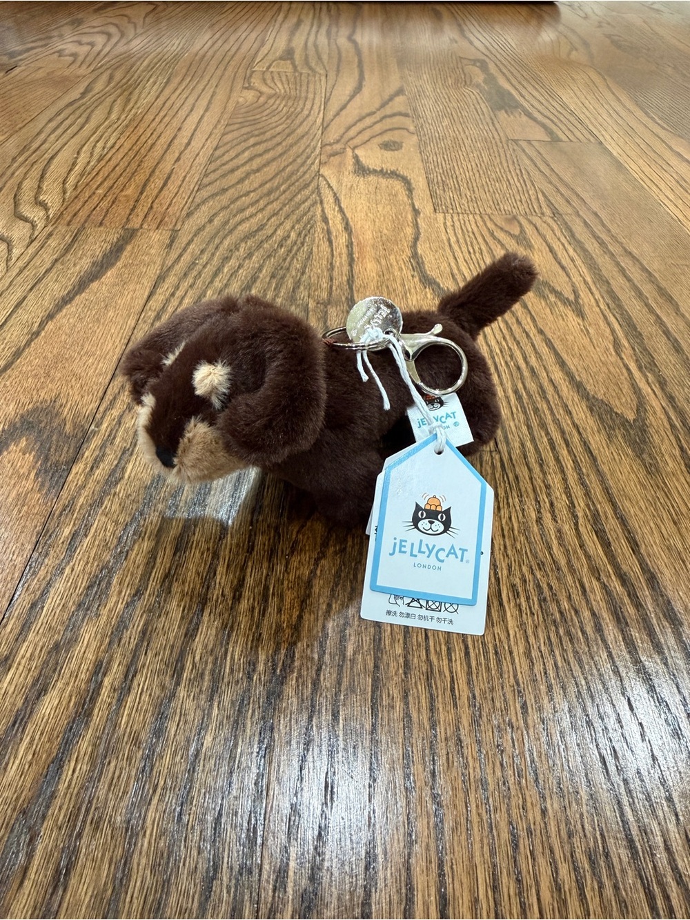 Jellycat Otto Sausage Dog Bag Charm keychain NWT - Picture 2 of 7